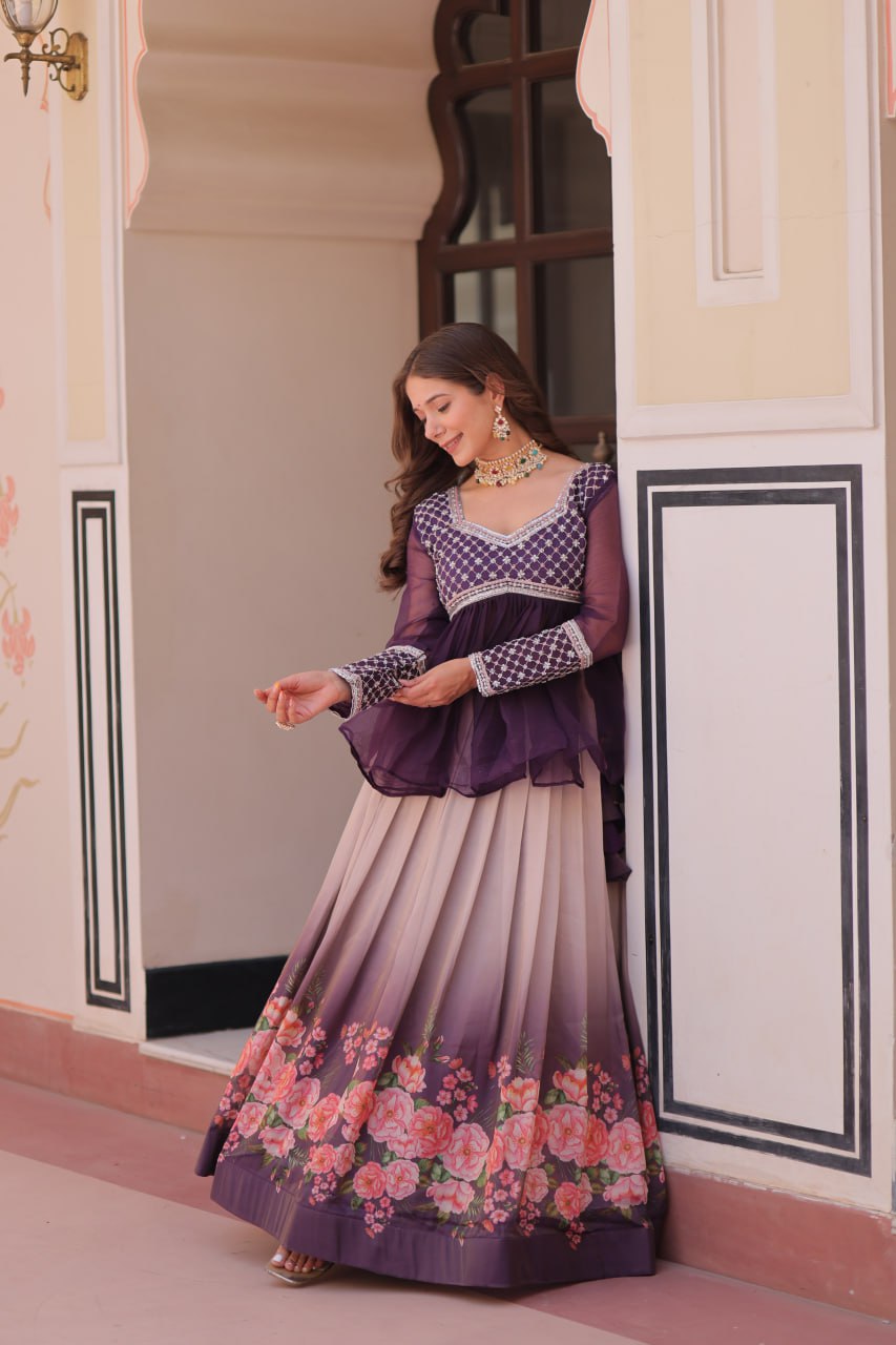 Designer Lehenga Choli with Net Dupatta Style 023