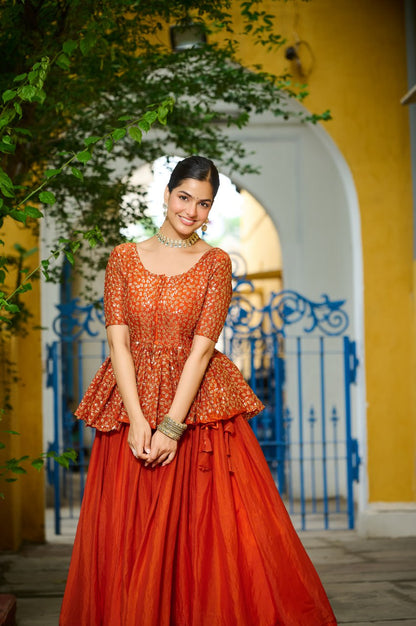 Traditional Embroidered Lehenga Choli Set Style 024