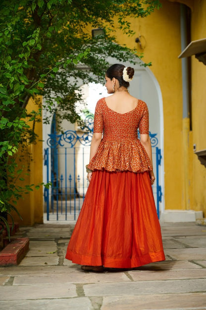 Traditional Embroidered Lehenga Choli Set Style 024