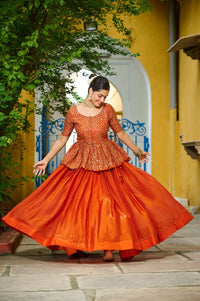 Traditional Embroidered Lehenga Choli Set Style 024