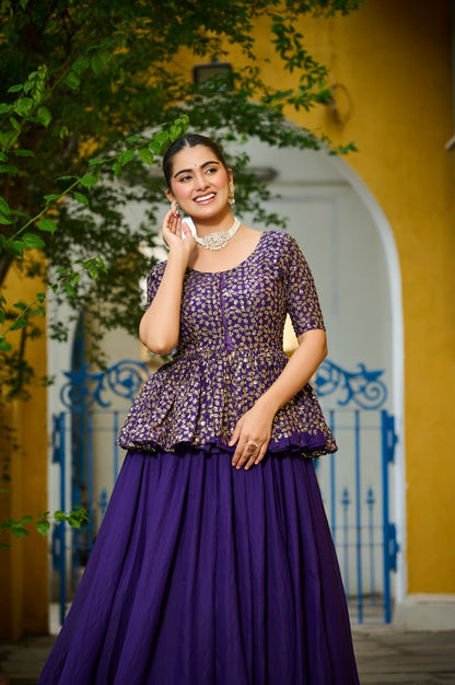 Lehenga Choli with Net Dupatta Style 025