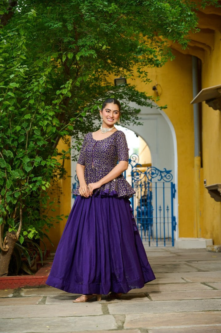 Lehenga Choli with Net Dupatta Style 025