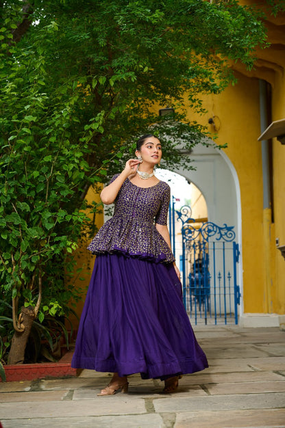 Lehenga Choli with Net Dupatta Style 025