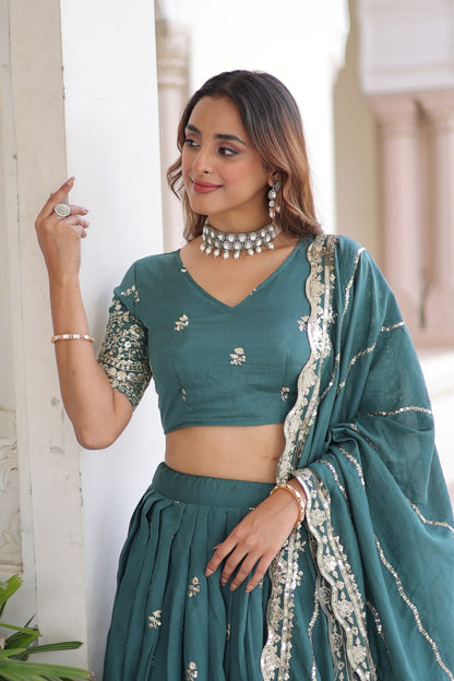 Embroidered Traditional Lehenga Choli for Women Style 028