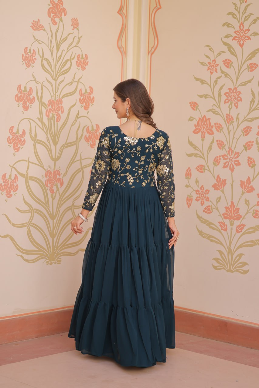 Rangrez Gown  Graceful Party Women's Anarkali Dress