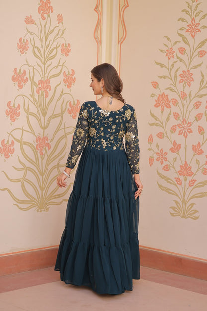Rangrez Gown  Graceful Party Women's Anarkali Dress