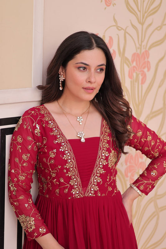 Sana Gown  Premium Ethnic Women's Anarkali Dress