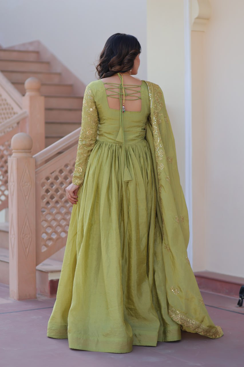 Sitara Gown  Embroidered Festive Women's Anarkali Dress