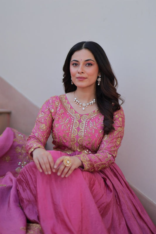 Nazakat Gown  Heritage Style Women's Anarkali Dress