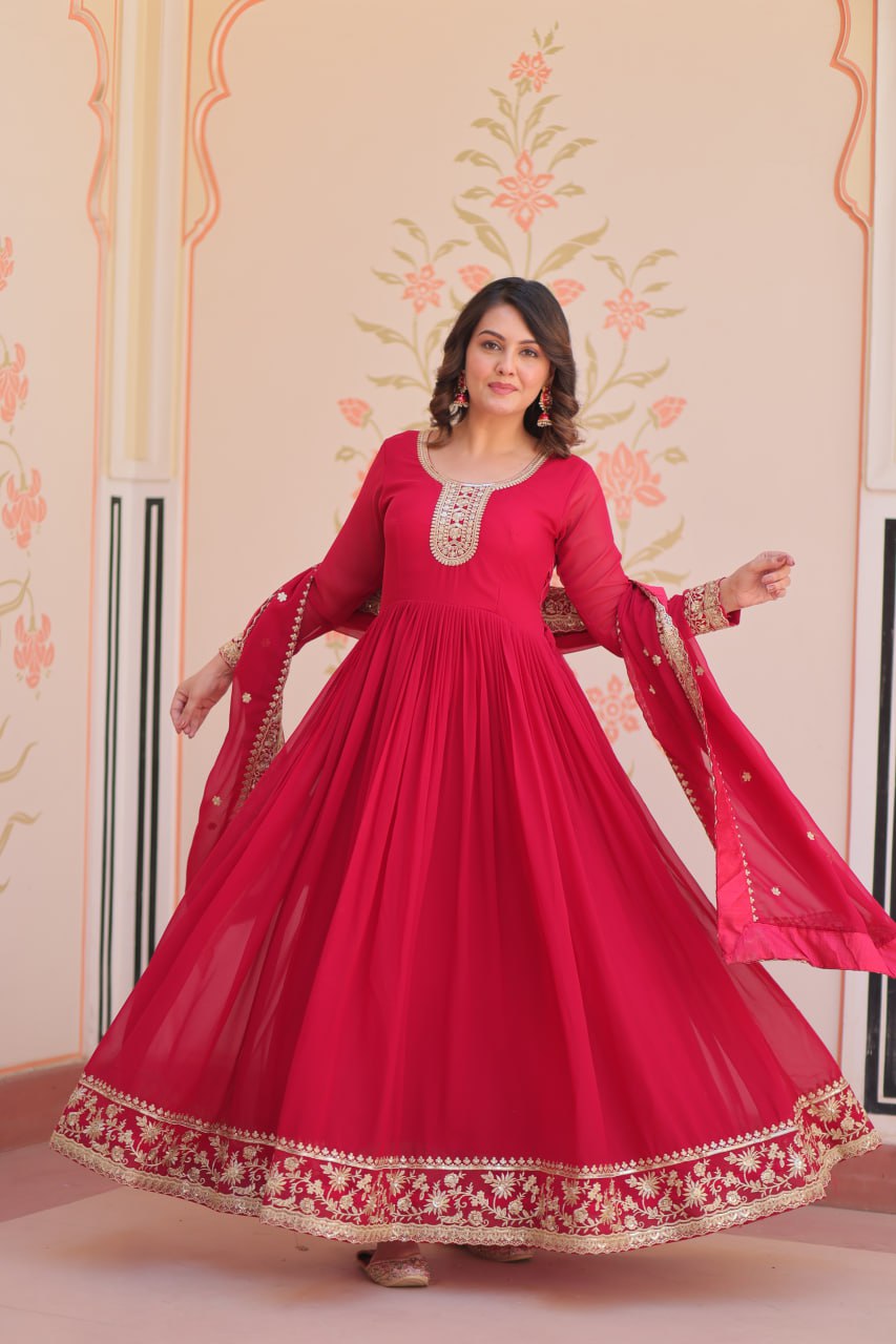 Heer Gown  Wedding Special Women's Anarkali Dress