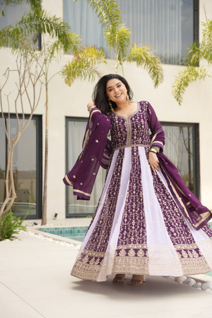 Mehrunisa Gown  Graceful Party Women's Anarkali Dress
