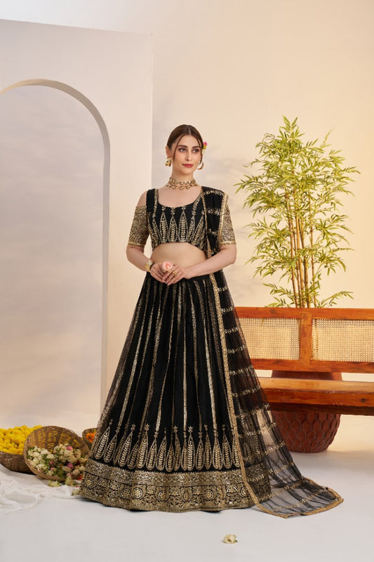 Party Wear Lehenga Choli with Net Dupatta Style 033