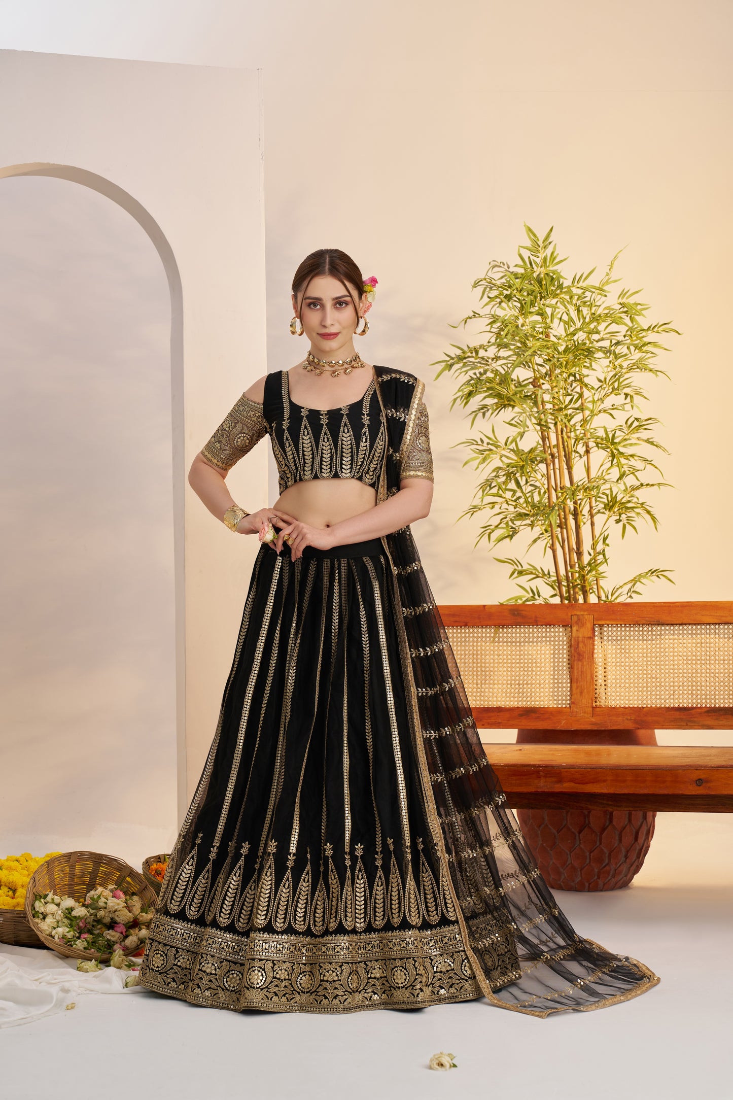 Party Wear Lehenga Choli with Net Dupatta Style 033