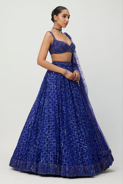 Heavy Embroidered Embroidered Lehenga Choli Set Style 012