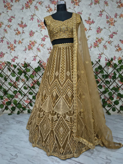 Luxury Embroidered Lehenga Choli Set Style 014