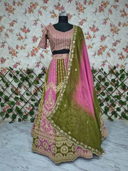 Premium Bridal Lehenga Choli Outfit Style 015