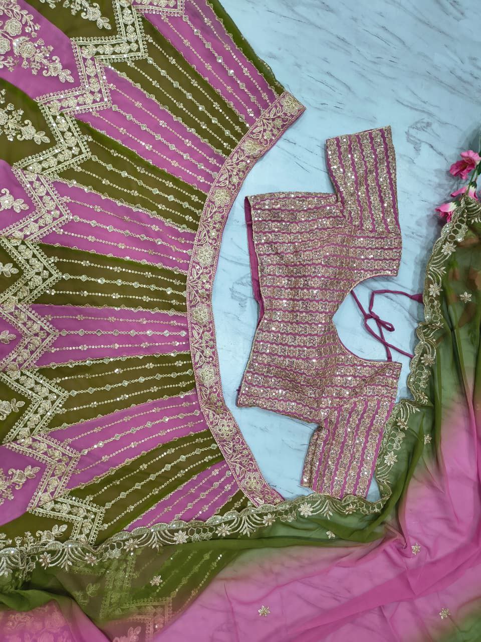 Premium Bridal Lehenga Choli Outfit Style 015