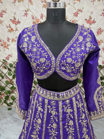 Party Wear Bridal Lehenga Choli Outfit Style 016
