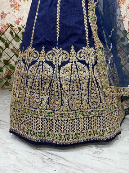 Bridal Embroidered Lehenga Choli Set Style 018