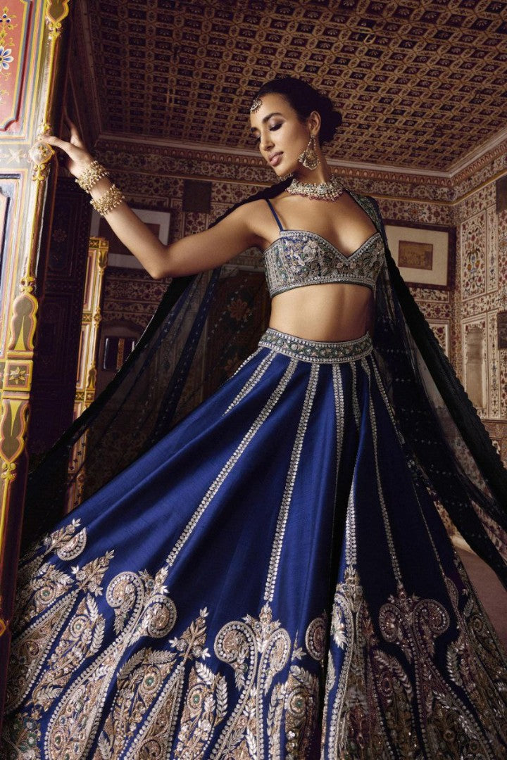Bridal Embroidered Lehenga Choli Set Style 018