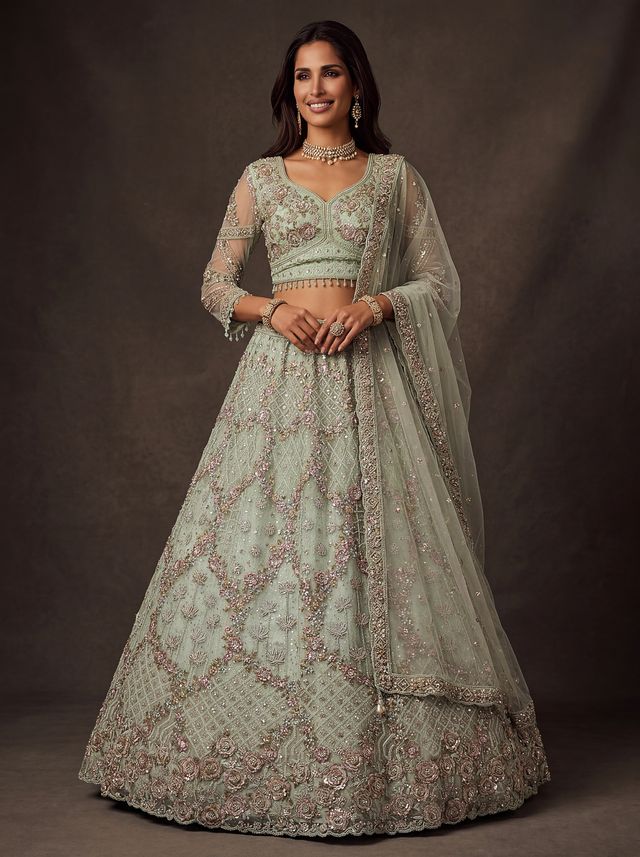 Premium Heritage Embroidered Lehenga