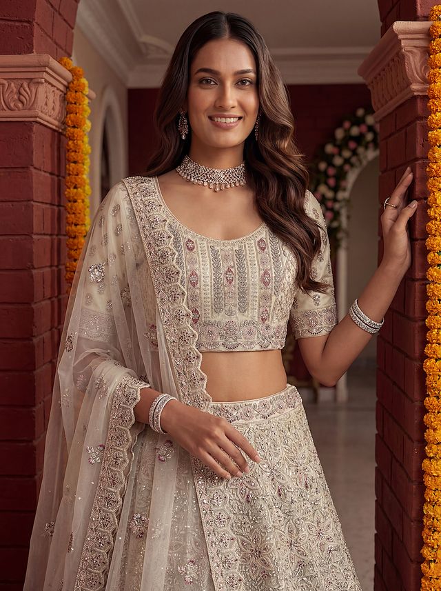 Traditional Floral Designer Lehenga
