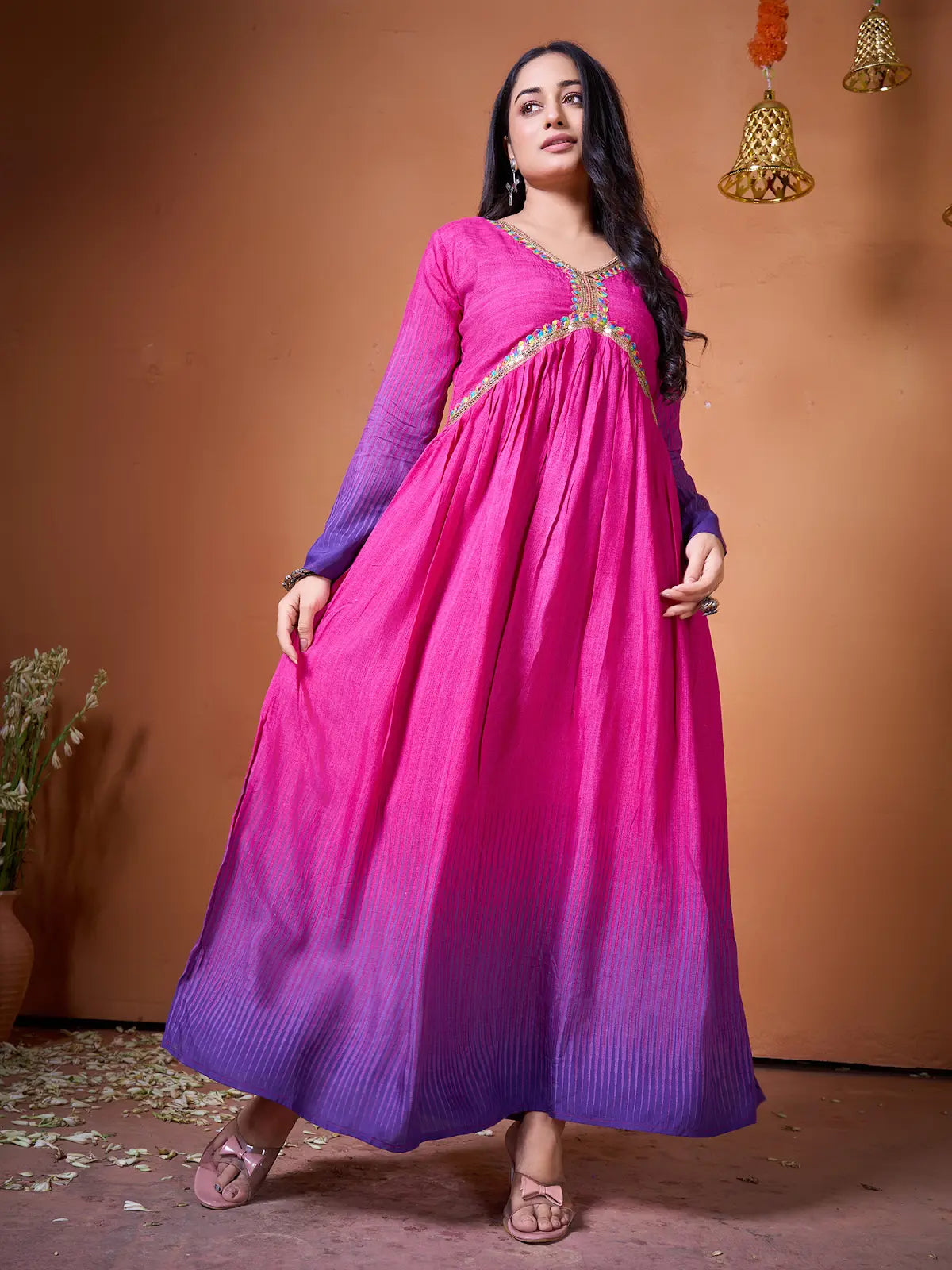 Purple Rayon Printed Kurti for Women Casual & Festive Wear