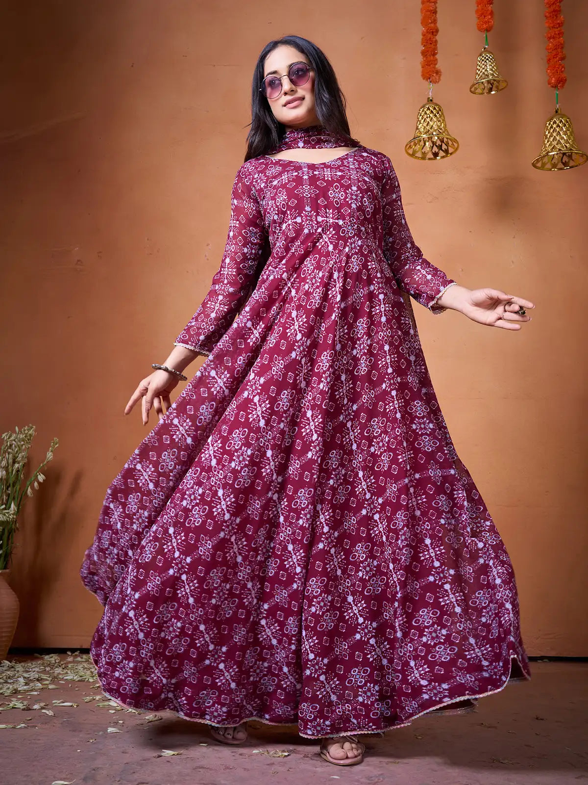 Green Maroon Stylish Kurti Festive Special Collection