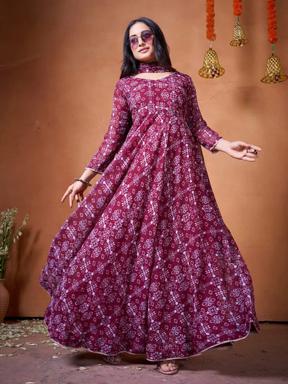 Green Maroon Stylish Kurti Festive Special Collection