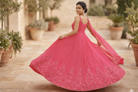 Festive  Designer Lehenga Choli Set for Women HKV-0015020 HOT PINK