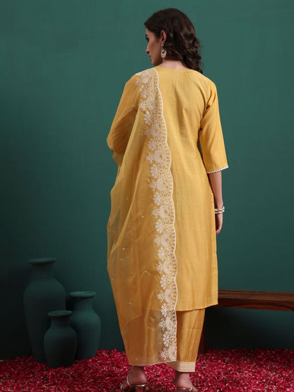 Yellow Color Beautiful Ethnic Suit For Classy Trendy Girl
