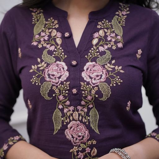 Women's Beautiful Viscose Fabric Embroidery work Straight Kurta with Pant And Dupatta Set