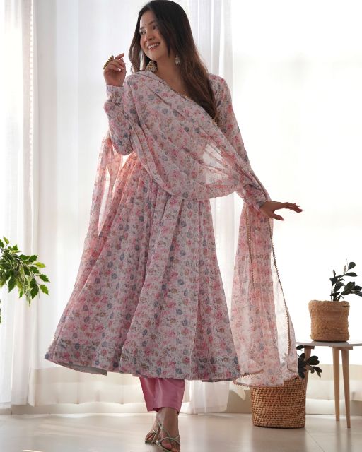 Traditional Chhath Puja Dresses designer suit for chhath puja special Special Diwali and Chhat puja collection Pheran Buy Kashmiri Phirans pink anarkali dance outfit jammu kashmir look