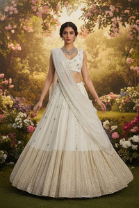 Festive  Designer Lehenga Choli Set for Women HKV-003630 OFFWHITE
