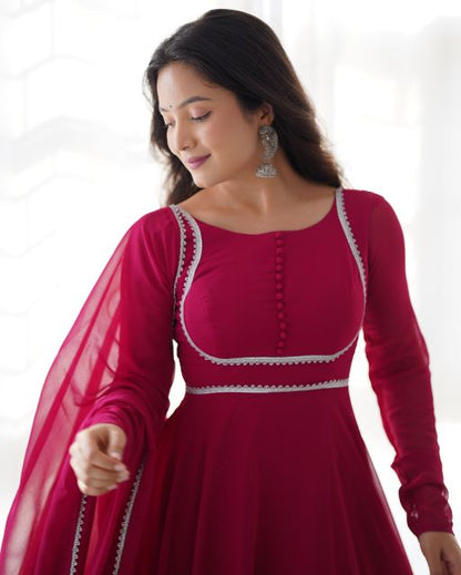 durge Anarkali Gown , 3 pc anarkali gowan with duppata set
