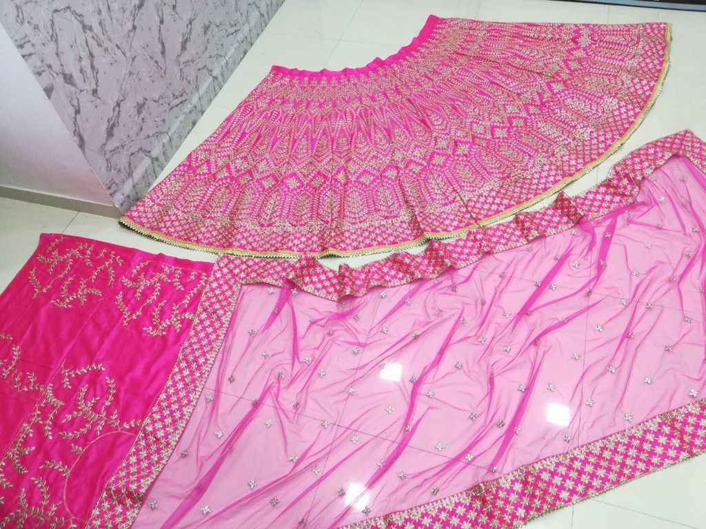 Wine Maroon Designer Lehenga Choli with Embroidered Dupatta HKV-00150 PINK