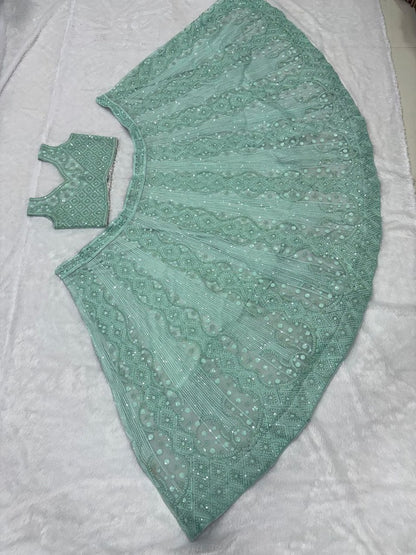 Wedding Special Designer Rich Embroidered Work Semi-stitched Lehenga Choli