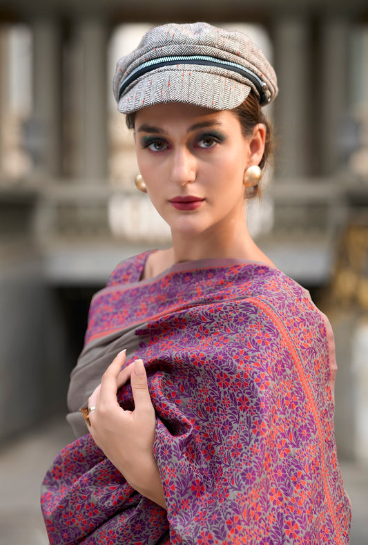 Grey Designer Weaving Soft Linen Saree With Blouse