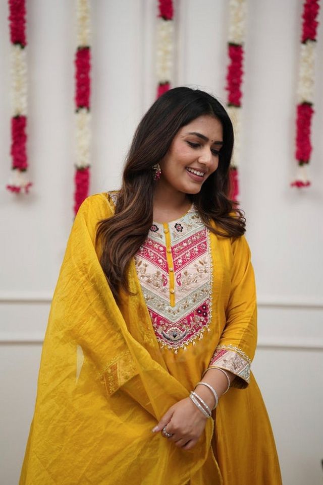 Yellow Chanderi Fabric Beautiful Graceful Ceremonial Kurta Set