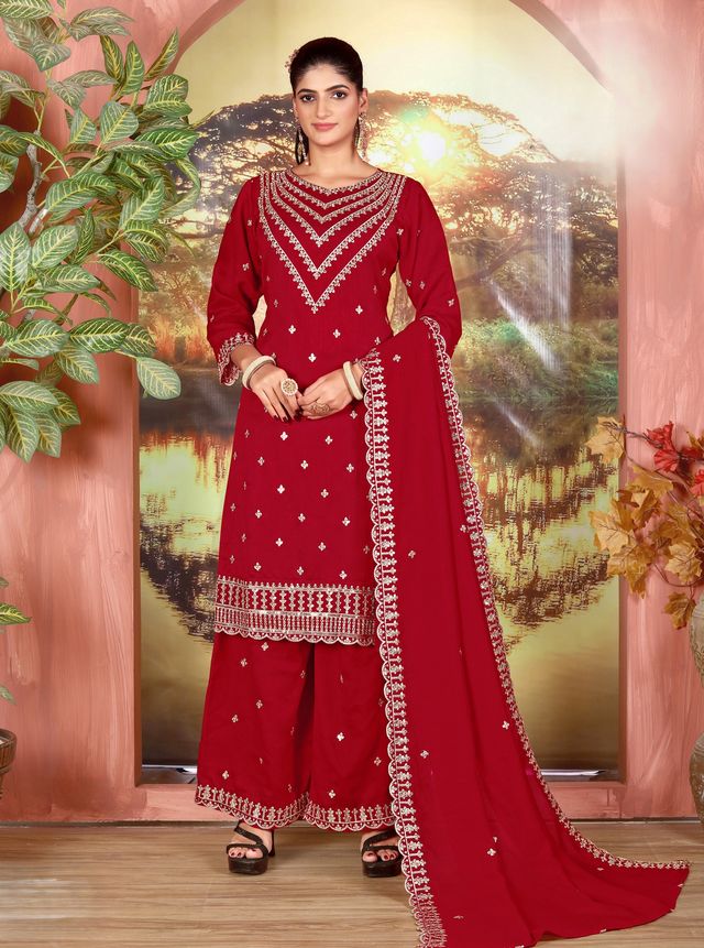 Beautiful Ethnic Palazzo Dress For Designer Ceremonial Looks