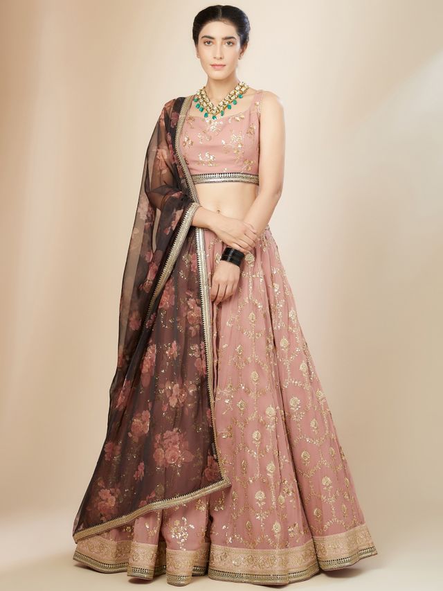 Heritage Floral Couture Lehenga