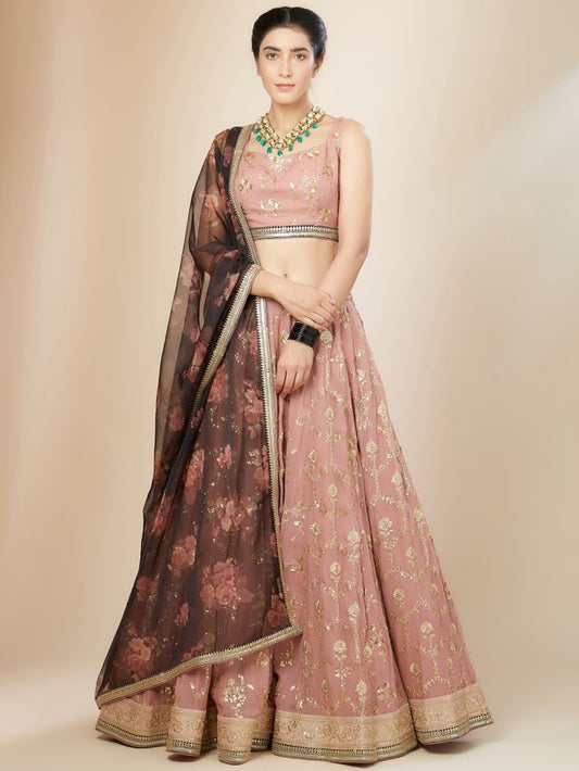 Heritage Floral Couture Lehenga