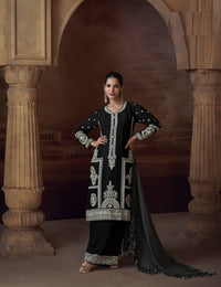 Chinon Silk Free Size Upto 44 Full stitched Suits Alam5781