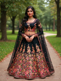 Emerald Party Wear Bridal Lehenga Choli Outfit Style 010