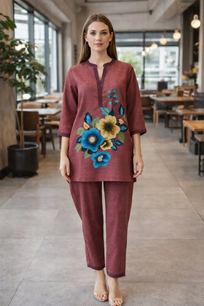 Cord Set CO-011 Maroon