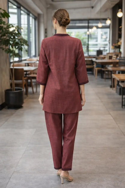 Cord Set CO-011 Maroon