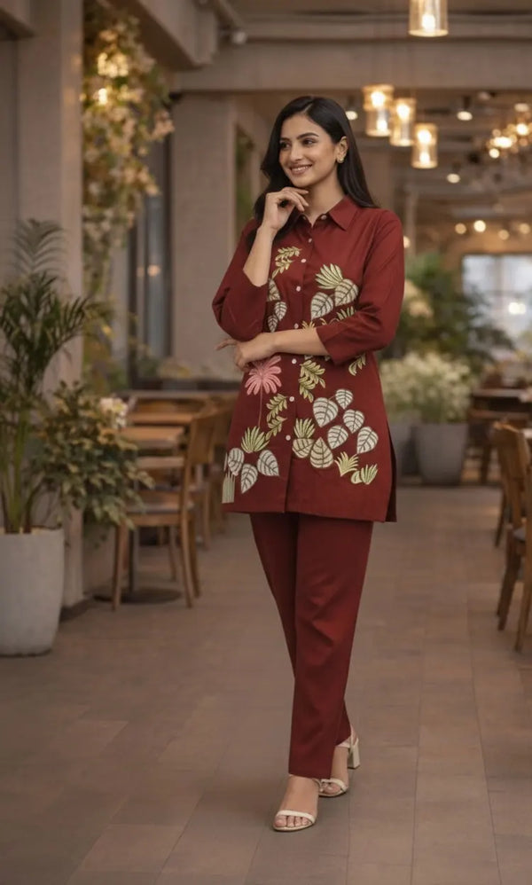 Cord Set CO-07 Maroon