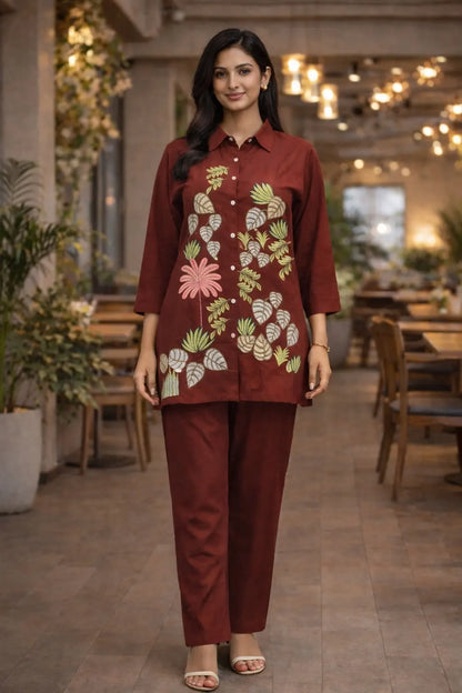 Cord Set CO-07 Maroon