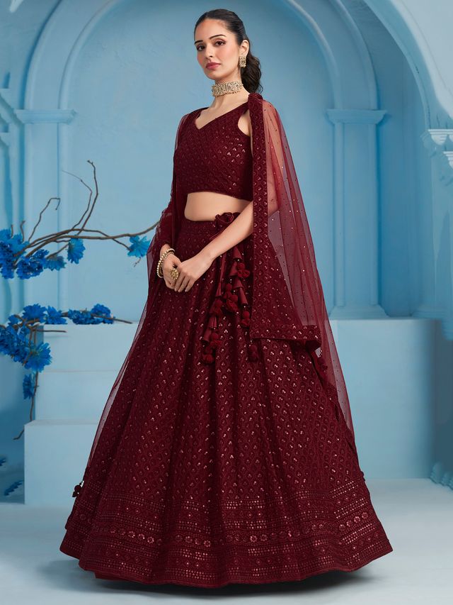 Elegant Floral Celebration Lehenga