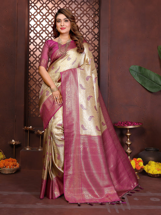 Banarasi Tissue Silk Saree Aneri